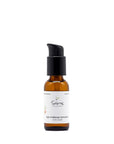 Sans Skincare Eye Makeup Remover with CoQ10 in amber pump bottle, natural gentle formula for removing eye makeup