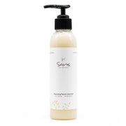 Sans Skincare Foaming Facial Cleanser in clear pump bottle, gentle non-drying face wash for all skin types