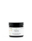 Sans Skincare French Rose Clay Mask – water-free, preservative-free clay mask for normal and dry skin in amber glass jar