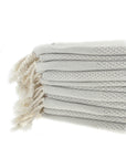 Organic cotton sandstone peshtemal towel – lightweight Turkish hand towel for skincare routines, spa use, and self-care rituals