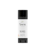Sans Skincare Lip Balm with CoQ10 – peppermint moisturizing balm in eco-friendly tube for soft, nourished lips