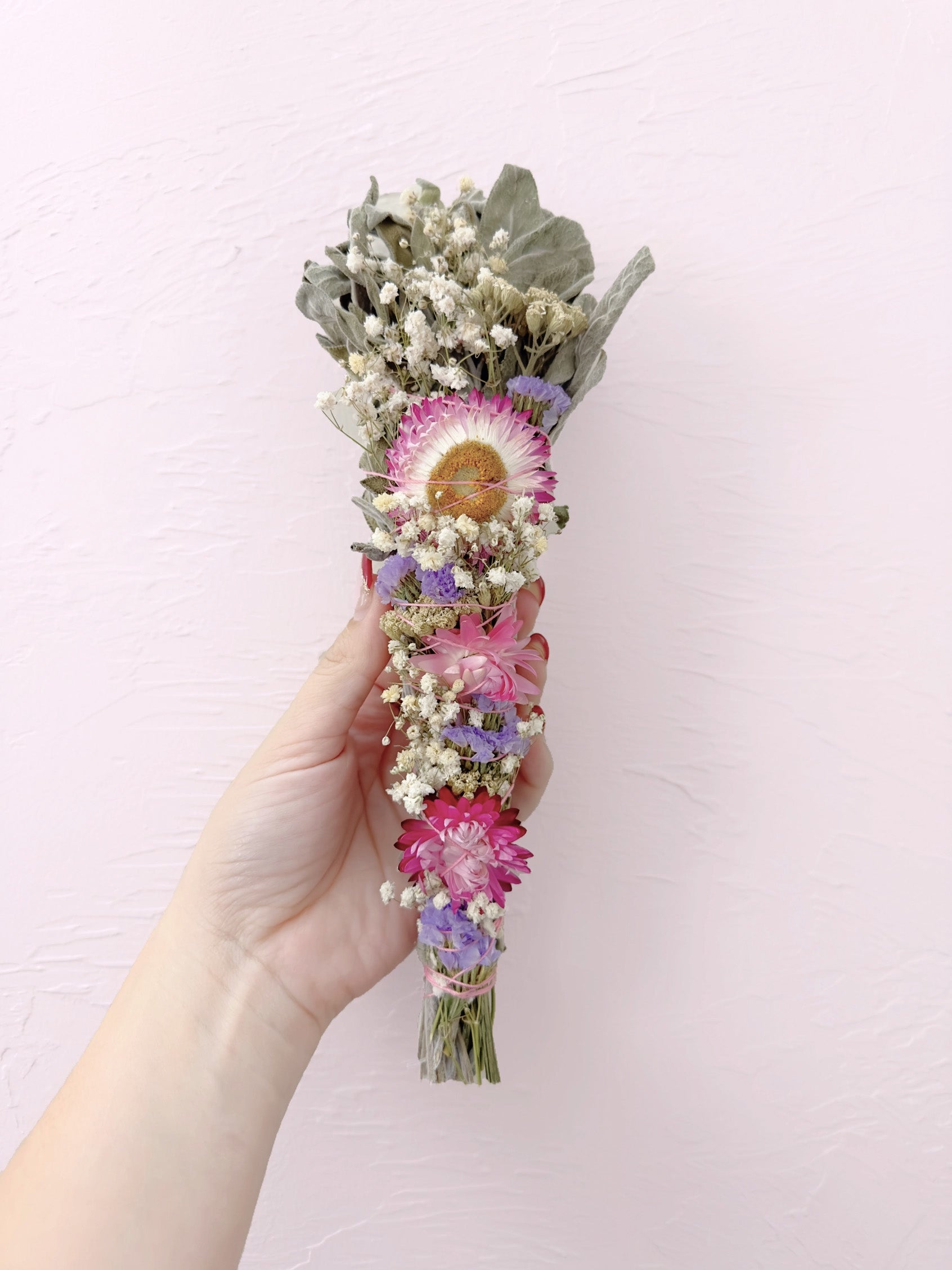 Prairie Floral Sage Smudge Bundle – natural dried sage and flowers for energy cleansing