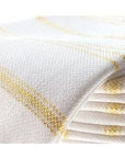 Organic Cotton Turkish Peshtemal Hand Towel Metallic Gold Stripes