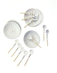 White Mixing Bowl and Spoon Set